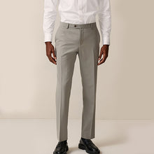 Load image into Gallery viewer, Cement Grey Skinny Fit Motionflex Stretch Suit Trousers