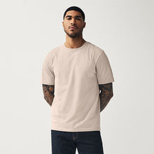 Load image into Gallery viewer, Neutral Regular Fit Essential Crew Neck Cotton T-Shirt