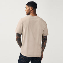 Load image into Gallery viewer, Neutral Regular Fit Essential Crew Neck Cotton T-Shirt
