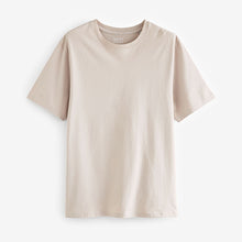 Load image into Gallery viewer, Neutral Regular Fit Essential Crew Neck Cotton T-Shirt