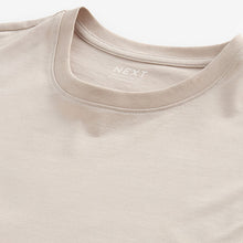 Load image into Gallery viewer, Neutral Regular Fit Essential Crew Neck Cotton T-Shirt