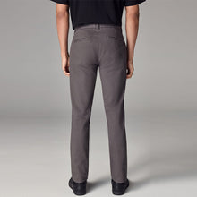 Load image into Gallery viewer, Dark Khaki Green Slim Fit Zip Detail Stretch Cargo Trousers