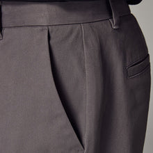 Load image into Gallery viewer, Dark Khaki Green Slim Fit Zip Detail Stretch Cargo Trousers