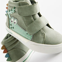 Load image into Gallery viewer, Green Croc Warm Lined Touch Fastening Boots (Younger Boys)