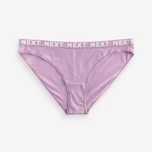 Load image into Gallery viewer, Pastel Colours High Leg Cotton Rich Logo Knickers 4 Pack