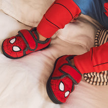Load image into Gallery viewer, Red Spiderman Marvel Touch Fastening Cupsole Print Slippers