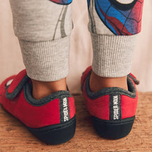 Load image into Gallery viewer, Red Spiderman Marvel Touch Fastening Cupsole Print Slippers