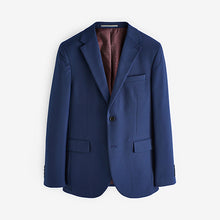 Load image into Gallery viewer, Bright Blue Slim Fit Textured Suit Jacket