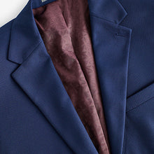 Load image into Gallery viewer, Bright Blue Slim Fit Textured Suit Jacket