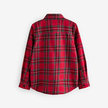 Load image into Gallery viewer, Red Tartan 100% Cotton Long Sleeve Check Shirt (3-12yrs)