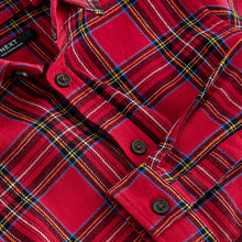 Load image into Gallery viewer, Red Tartan 100% Cotton Long Sleeve Check Shirt (3-12yrs)