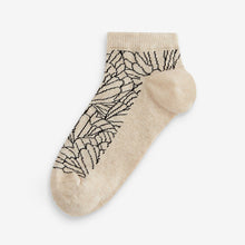 Load image into Gallery viewer, Pastel Butterfly Trainer Socks 4 Pack