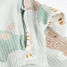 Load image into Gallery viewer, Green/Neutral Baby Cotton Sleepsuits 3 Pack (0mths-1.5-2yrs)