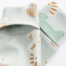 Load image into Gallery viewer, Green/Neutral Baby Cotton Sleepsuits 3 Pack (0mths-1.5-2yrs)