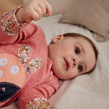 Load image into Gallery viewer, Multi Ladybird Baby Character Zip 100% Cotton Sleepsuits 3 Pack (0mths-18mths)