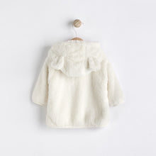 Load image into Gallery viewer, Ecru Baby Cosy Fleece Jacket (0mths-18mths)
