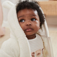 Load image into Gallery viewer, Ecru Baby Cosy Fleece Jacket (0mths-18mths)