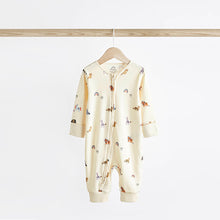 Load image into Gallery viewer, Multi Character Baby Footless Zip 100% Cotton Sleepsuits 3 Pack (0mths-18mt)