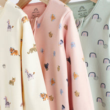 Load image into Gallery viewer, Multi Character Baby Footless Zip 100% Cotton Sleepsuits 3 Pack (0mths-18mt)