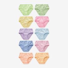 Load image into Gallery viewer, Multi Pastel Briefs 10 Pack (1.5-12yrs)