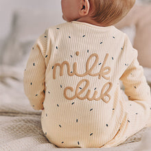 Load image into Gallery viewer, Neutral Milk Club Baby Two Way Zip 100% Cotton Sleepsuits 3 Pack (0mths-2yrs)