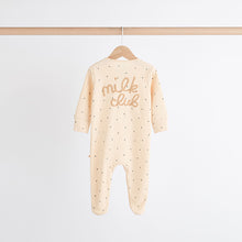 Load image into Gallery viewer, Neutral Milk Club Baby Two Way Zip 100% Cotton Sleepsuits 3 Pack (0mths-2yrs)