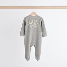 Load image into Gallery viewer, Neutral Milk Club Baby Two Way Zip 100% Cotton Sleepsuits 3 Pack (0mths-2yrs)