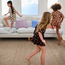 Load image into Gallery viewer, Brown/Cream Short 100% Cotton Pyjamas 3 Pack