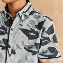 Load image into Gallery viewer, Blue Floral Print Shirt