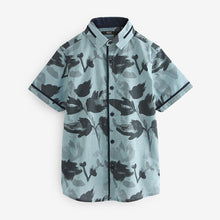 Load image into Gallery viewer, Blue Floral Print Shirt