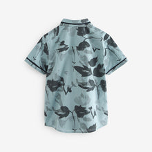 Load image into Gallery viewer, Blue Floral Print Shirt