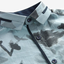 Load image into Gallery viewer, Blue Floral Print Shirt