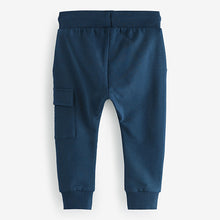 Load image into Gallery viewer, Navy Blue Super Skinny Utility Joggers (3mths-6yrs)