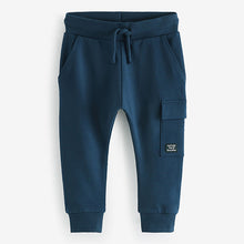 Load image into Gallery viewer, Navy Blue Super Skinny Utility Joggers (3mths-6yrs)