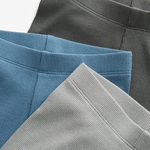 Load image into Gallery viewer, Blue/Charcoal Leggings 3 Pack (3mths-6yrs)