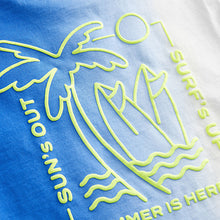 Load image into Gallery viewer, Blue/White Back Print 100% Cotton Short Sleeve T-Shirt