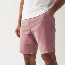 Load image into Gallery viewer, Pink Slim Fit Stretch Chinos Shorts