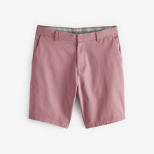 Load image into Gallery viewer, Pink Slim Fit Stretch Chinos Shorts