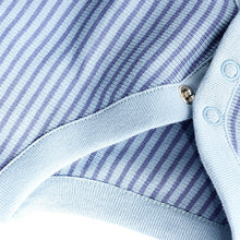 Load image into Gallery viewer, Blue/Neutral Dino Baby Jersey Dungarees and Bodysuit Set