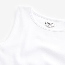 Load image into Gallery viewer, White Boxy Rib Vest