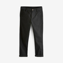 Load image into Gallery viewer, Black Skinny Fit Stretch Chino Trousers (3-12yrs)