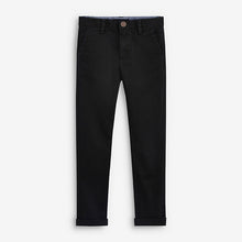 Load image into Gallery viewer, Black Skinny Fit Stretch Chino Trousers (3-12yrs)