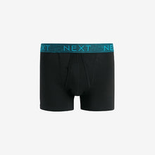 Load image into Gallery viewer, Black Rich Marl Waistband 4 pack A-Front Cotton Rich Boxers