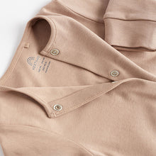 Load image into Gallery viewer, Oatmeal Baby 100% Cotton Sleepsuits 3 Pack