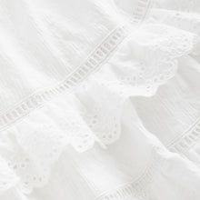 Load image into Gallery viewer, White Textured Broderie Maxi Skirt