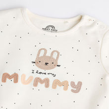 Load image into Gallery viewer, Neutral I Love My Mummy Baby 100% Cotton Family Bodysuit