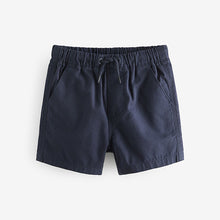 Load image into Gallery viewer, Navy Blue 100% Cotton Pull On Shorts