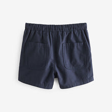 Load image into Gallery viewer, Navy Blue 100% Cotton Pull On Shorts