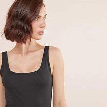 Load image into Gallery viewer, Black Thick Strap Vest