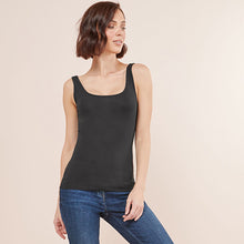 Load image into Gallery viewer, Black Thick Strap Vest